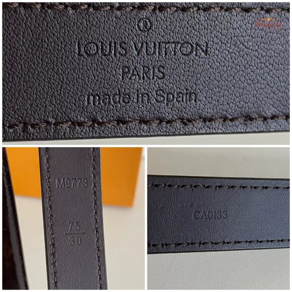 Authentic Louis Vuitton Amaranto Monogram Vernis Leather Gold Buckle Belt 75/30 - Picture 8 of 12